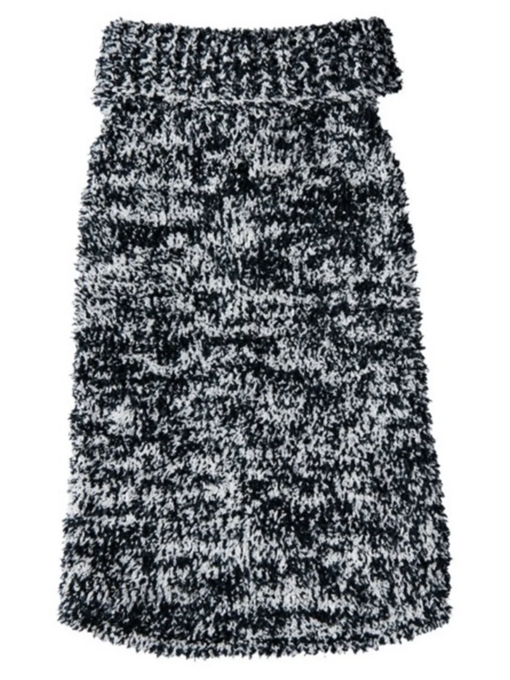 Heart to Tail Ultra Cozy Pet Sweater, Black & Grey Melange – Size XL